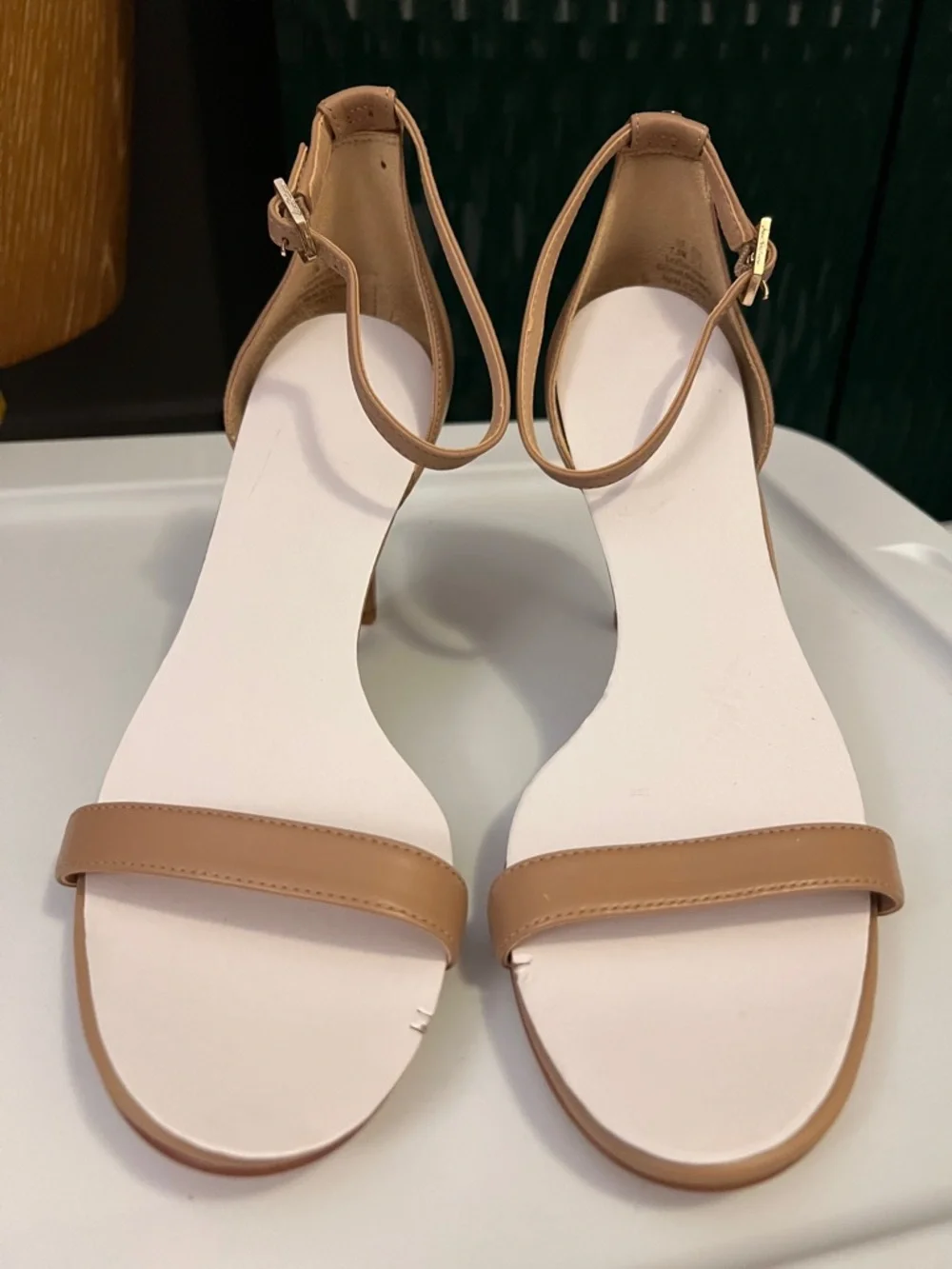 NWOB Nude Ankle-Strap Stiletto Sandal - Heel - Picture 5 of 11